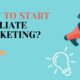 affiliate marketing